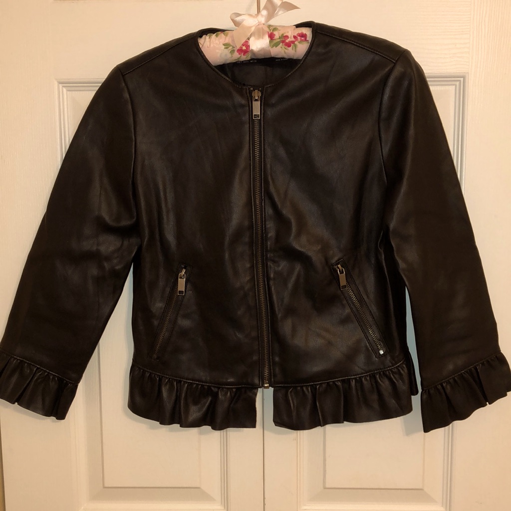 Zara Basic Leather Jacket